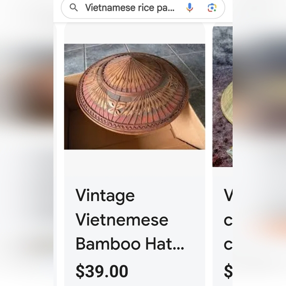 ANTIQUE CHINESE STRAW HAT